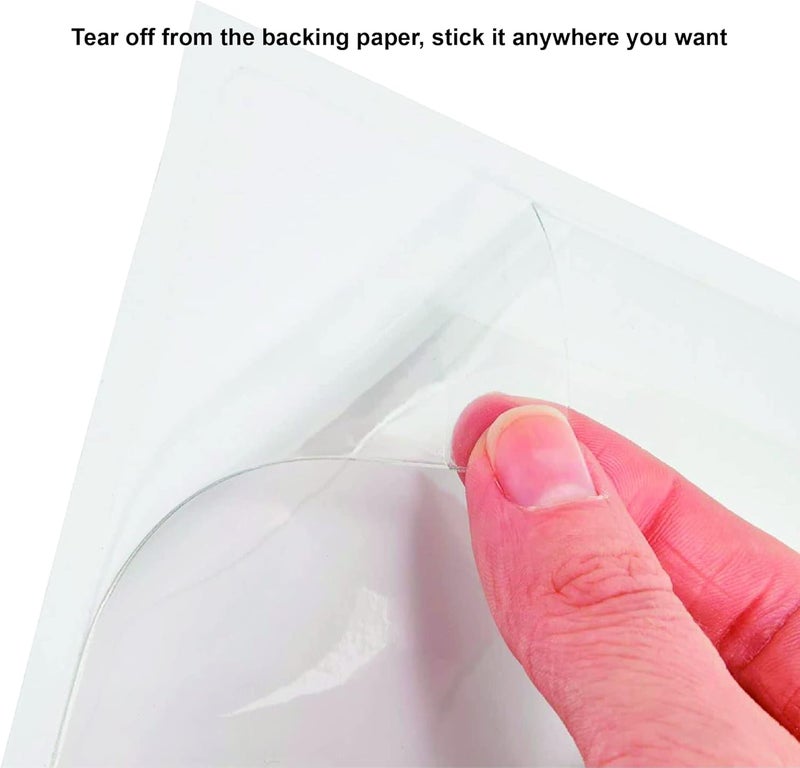 IMAGAME Clear Adhesive 5" x 7" Index Card Pockets with Top Open for Loading, 50 Pack, Plastic Labels Holders for Storage Bins and Library Card, Organizing and Protecting Your Index Cards or Photos - Image 4
